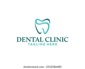 A modern and minimalist logo design featuring a tooth cleverly shaped like the letter "S." Perfect for dental clinics businesses looking for a professional and unique brand identity.