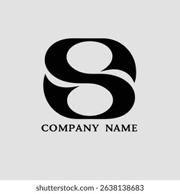 A modern, minimalist logo design featuring a stylized letter S formed by an abstract flowing shape. The design utilizes a sophisticated color palette.