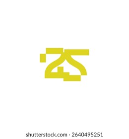 Modern, minimalist logo design featuring abstract geometric shapes in vibrant yellow. Clean, simple, and bold.