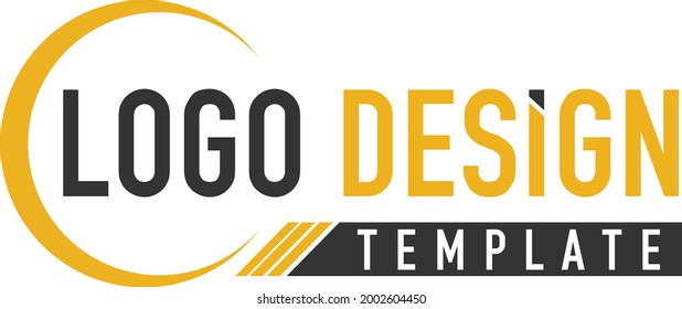 Modern minimalist logo design template