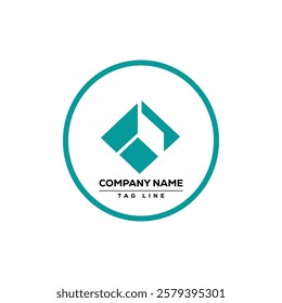 Modern minimalist logo design with white background