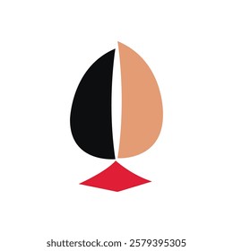 Modern minimalist logo design with white background