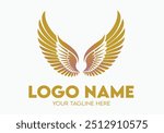 Modern Minimalist Logo Design for Wings Motor Businesses With Wings Effect, Professional Creative Logo Design for Speed Motor related Brands, Logo for Motor Bike Speed Wings Companies