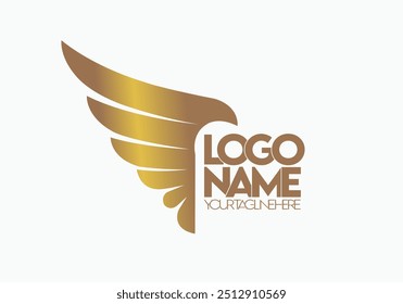 Modern Minimalist Logo Design for Wings Motor Businesses With Wings Effect, Professional Creative Logo Design for Speed Motor related Brands, Logo for Motor Bike Speed Wings Companies