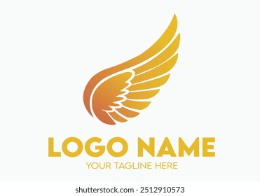 Modern Minimalist Logo Design for Wings Motor Businesses With Wings Effect, Professional Creative Logo Design for Speed Motor related Brands, Logo for Motor Bike Speed Wings Companies