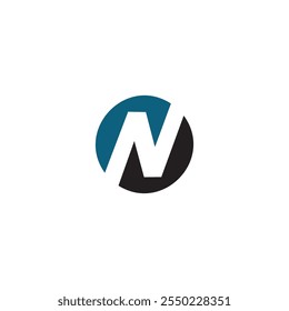 Ein modernes, minimalistisches Logo mit dem Buchstaben "N" in kreisförmiger Form.