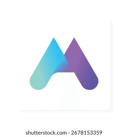 modern minimalist logo of the initial letter A