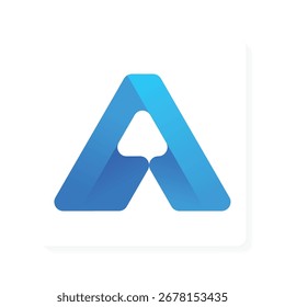modern minimalist logo of the initial letter A