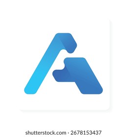 modern minimalist logo of the initial letter A