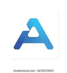 modern minimalist logo of the initial letter A