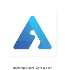 modern minimalist logo of the initial letter A