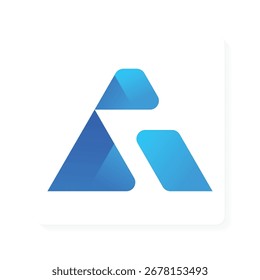 modern minimalist logo of the initial letter A
