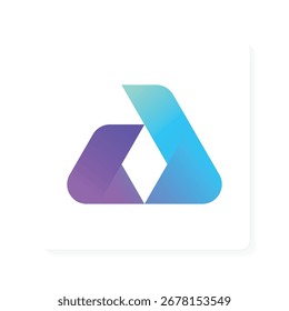 modern minimalist logo of the initial letter A