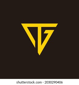 Modern minimalist logo with initial letters, can be used for your company logo.