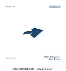 Modern Minimalist Logo Retro Futuristic Concept