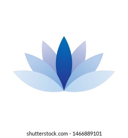modern minimalist lotus lily design vector icon logo symbol