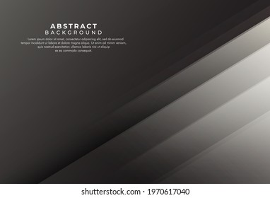 Modern minimalist luxury dark abstract background design for website, poster, brochure, presentation template, business. Vector illustration