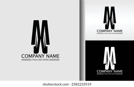 Modern and Minimalist M Logo for Bold Brand Identity