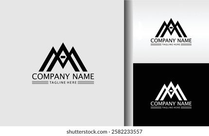 Modern and Minimalist M Logo for Bold Brand Identity