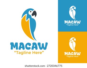 Ein modernes minimalistisches Ara-Logo, das für Premium-Marken entwickelt wurde, die von der exotischen Vogelidentität inspiriert sind.