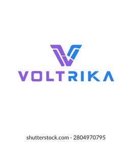 Modern minimalist monogram letter logo with clean geometric style. Suitable for business branding, startup, technology, consulting, finance, and corporate identity.