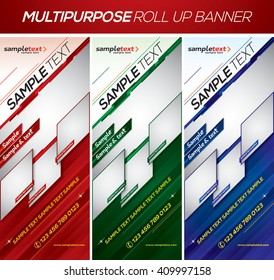 Modern and minimalist multipurpose roll up banner