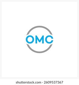 Modern Minimalist OMC Logo Design in Circle