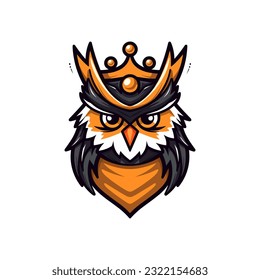 A modern and minimalist owl vector clip art illustration, showcasing clean lines and geometric shapes, an excellent choice for contemporary branding and graphic designs