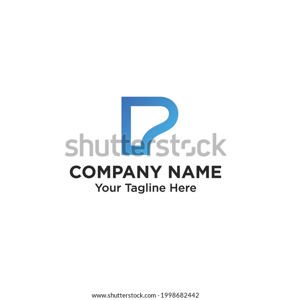 Modern Minimalist P Logo Design Template Stock Vector (Royalty Free ...
