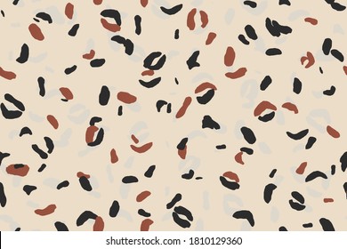 Patrón minimalista moderno con piel de leopardo. Plantilla de diseño de moda.