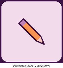 Modern Minimalist Pencil Icon Design Element