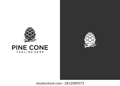 Modern Minimalist Pine Cone Logo Design