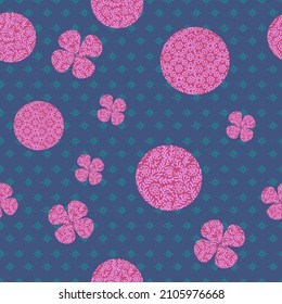 Modern minimalist pink batik pattern is good for fashion wallpaper etc