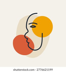 A modern minimalist portrait