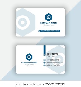 Modern minimalist professional business card template