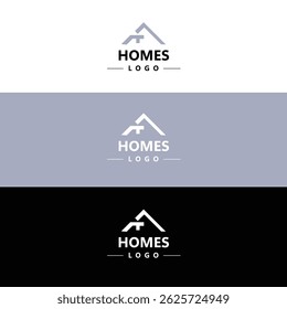 Modern minimalist professional and creative logo design for home.