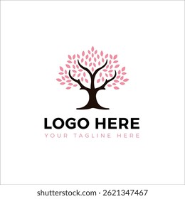 Modern minimalist professional and creative tree logo design.