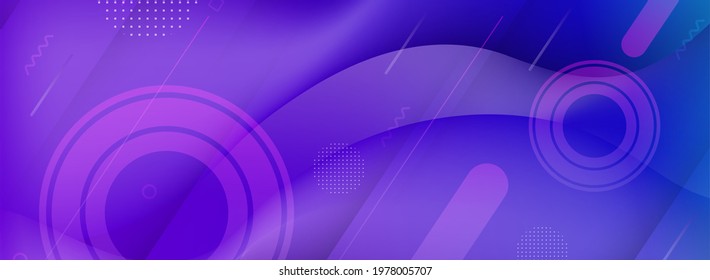 Modern Minimalist Purple Background with Abstract Geometric Shape Inside. Graphic Design Element.