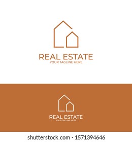 modern minimalist real estate template vektor, manufacture logo