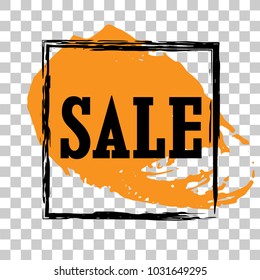 Modern minimalist sales banner.Marketing tag for promotion, commercial campaign.Isolated vector of modern illustration of stickers. Grunge painful background 