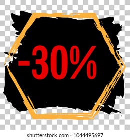 Modern minimalist sales banner.Marketing tag for promotion, commercial campaign.Isolated vector of modern illustration of stickers. Grunge painful background 