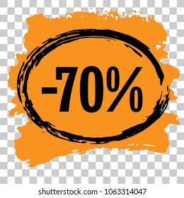 Modern minimalist sales banner.Marketing tag for promotion, commercial campaign.Isolated vector of modern illustration of stickers. Grunge painful background 
