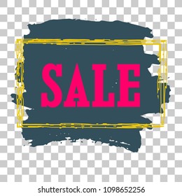 Modern minimalist sales banner.Marketing tag for promotion, commercial campaign.Isolated vector of modern illustration of stickers. Grunge painful background 