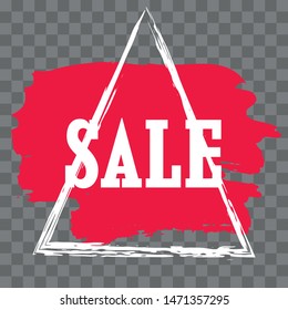 Modern minimalist sales banner.Marketing tag for promotion, commercial campaign.Isolated vector of modern illustration of stickers. Grunge painful background