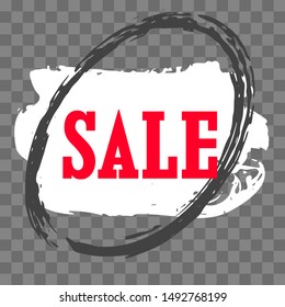 Modern minimalist sales banner.Marketing tag for promotion, commercial campaign.Isolated vector of modern illustration of stickers. Grunge painful background