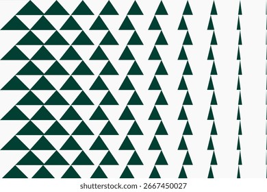 Ein modernes und minimalistisches nahtloses geometrisches Muster mit einer Tessellation von Dreiecken.