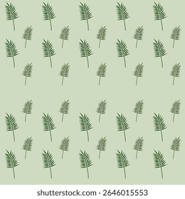 Modern minimalist seamless leaf pattern. Perfect for summer background, wallpaper, decoration, print design, and apparel. Easy to scale and duplicate.