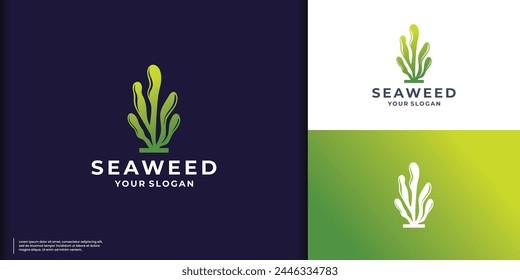 modern and minimalist Seaweed logo design inspiration.