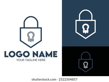 Modern Minimalist Security Company Start-up Logo Design for Businesses With Shield Lock Sign, Professional Creative Monogram For Security Start-up Colorful Gradient Logo Design for Brands Companies