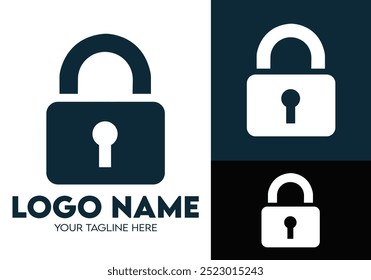 Modern Minimalist Security Company Start-up Logo Design for Businesses With Shield Lock Sign, Professional Creative Monogram For Security Start-up Colorful Gradient Logo Design for Brands Companies